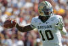 COLLEGE STATION, TX - OCTOBER 15: Robert Griffin III #10 of the Baylor Bears passes during a game against the Texas A&M Aggies at Kyle Field on October 15, 2011 in College Station, Texas.  (Photo by Sarah Glenn/Getty Images)