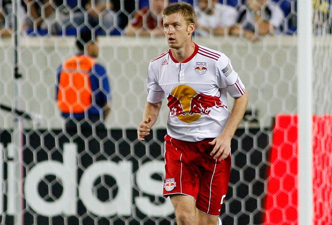 HARRISON, NJ - MAY 15: Tim Ream #5 of the New York Red Bulls controls the ball against Chivas USA during the game at Red Bull Arena on May 15, 2011 in Harrison, New Jersey. (Photo by Andy Marlin/Getty Images)