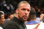 LAS VEGAS - SEPTEMBER 19:  WWE wrestler Triple H poses in the ring after the Floyd Mayweather Jr. and Juan Manuel Marquez of Mexico welterweight bout at the MGM Grand Garden Arena September 19, 2009 in Las Vegas, Nevada. (Photo by Ethan Miller/Getty Images)