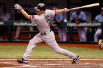 ST PETERSBURG, FL - JULY 17:  Outfielder J.D. Drew #7 of the Boston Red Sox bats against the Tampa Bay Rays during the game at Tropicana Field on July 17, 2011 in St. Petersburg, Florida.  (Photo by J. Meric/Getty Images)
