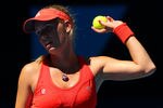 MELBOURNE, AUSTRALIA - JANUARY 24:  Caroline Wozniacki of Denmark reacts in her quarter final match against Kim Clijsters of Belgium during day nine of the 2012 Australian Open at Melbourne Park on January 24, 2012 in Melbourne, Australia.  (Photo by Lucas Dawson/Getty Images)