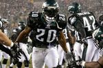 PHILADELPHIA - DECEMBER 05:  Brian Dawkins #20 of the Philadelphia Eagles celebrates during the game against the Seattle Seahawks on December 5, 2005 at Lincoln Financial Field in Philadelphia, Pennsylvannia. The Seahawks won 42-0. (Photo by Jamie Squire/Getty Images)