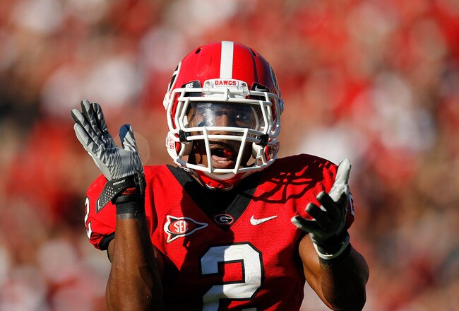 ATHENS, GA - SEPTEMBER 10:  Brandon Boykin #2 of the Georgia Bulldogs against the South Carolina Gamecocks at Sanford Stadium on September 10, 2011 in Athens, Georgia.  (Photo by Kevin C. Cox/Getty Images)