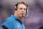 INDIANAPOLIS, IN - NOVEMBER 13:  Jack Del Rio the Head Coach of the Jacksonville Jaguars watches the action during the game against the Indianapolis Colts at Lucas Oil Stadium on November 13, 2011 in Indianapolis, Indiana.  (Photo by Andy Lyons/Getty Images)