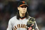 PHOENIX, AZ - SEPTEMBER 25:  Starting pitcher Tim Lincecum #55 of the San Francisco Giants during the Major League Baseball game against the Arizona Diamondbacks at Chase Field on September 25, 2011 in Phoenix, Arizona. The Diamondbacks defeated Giants 5-2.  (Photo by Christian Petersen/Getty Images)