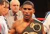 ATLANTIC CITY, NJ - MARCH 26: Featherweight Yuriorkis Gamboa wears the championship belt after winning the IBF WBA World Featherweight title by beating Jorge Solis of Mexico during Top Rank's 'Featherweight Fury' on March 26, 2011 at Boardwalk Hall in Atlantic City, New Jersey. (Photo by Hunter Martin/Getty Images)