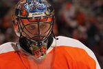 PHILADELPHIA, PA - JANUARY 07:  Ilya Bryzgalov #30 of the Philadelphia Flyers against the Ottawa Senators at Wells Fargo Center on January 7, 2012 in Philadelphia, Pennsylvania.  (Photo by Nick Laham/Getty Images)