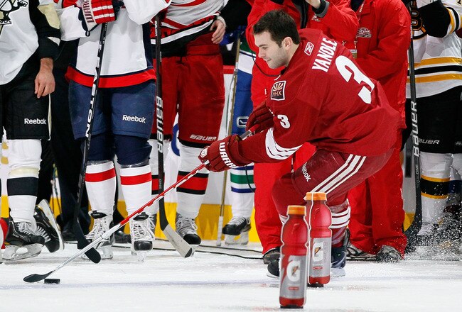 RALEIGH, NC - JANUARY 29:  Keith Yandle #3 of the Phoenix Coyotes participates in the skills challenge relay during the Honda NHL SuperSkills competition part of 2011 NHL All-Star Weekend at the RBC Center on January 29, 2011 in Raleigh, North Carolina.  (Photo by Kevin C. Cox/Getty Images)