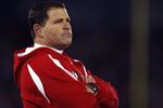 EAST HARTFORD, CT - NOVEMBER 3: Coach Greg Schiano of the Rutgers Scarlet Knights watches the action against the University of Connecticut Huskies at Rentschler Field November 3, 2007 in East Hartford, Connecticut.  (Photo by Jim Rogash/Getty Images)
