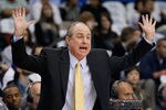 LOS ANGELES, CA - DECEMBER 20:  UCLA Bruins head coach Ben Howland calls out a play against the UC Irvine Anteaters in the second half at LA Sports Arena on December 20, 2011 in Los Angeles, California. UCLA defeated UC-Irvine 89-60.  (Photo by Jeff Gross/Getty Images)