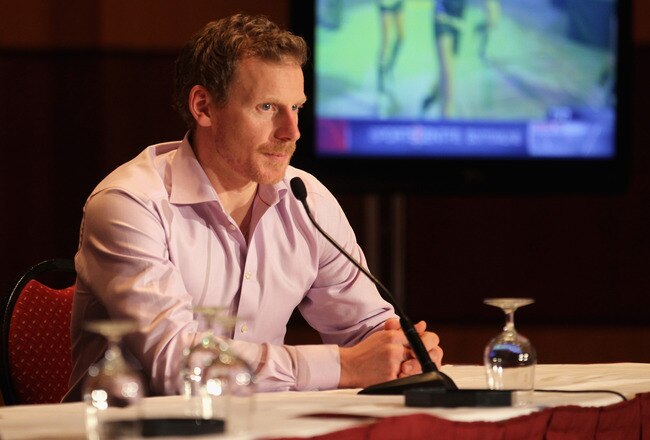 OTTAWA, ON - JANUARY 26:  Daniel Alfredsson of the Ottawa Senators answers quaestions from the media during a media availabilty prior to the 2012 NHL All-Star Game Fantasy Draft at Hilton Lac Leamy on January 26, 2012 in Ottawa, Canada.  (Photo by Bruce Bennett/Getty Images)