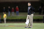 LOUISVILLE, KY - OCTOBER 21:  Greg Schiano the head coach of the Rutgers Scarlet Knights watches  during the game against the Louisville Cardinals at Papa John's Cardinal Stadium on October 21, 2011 in Louisville, Kentucky.  (Photo by Andy Lyons/Getty Images)