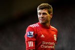 LIVERPOOL, ENGLAND - JANUARY 14:   Steven Gerrard of Liverpool looks on during the Barclays Premier League match between Liverpool and Stoke City at Anfield on January 14, 2012 in Liverpool, England. (Photo by Michael Regan/Getty Images)