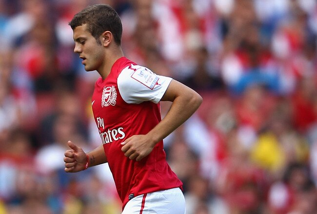 LONDON, ENGLAND - JULY 31:  Jack Wilshere of Arsenal is substituted during the Emirates Cup match between Arsenal and New York Red Bulls at the Emirates Stadium on July 31, 2011 in London, England.  (Photo by Richard Heathcote/Getty Images)