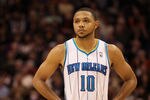 PHOENIX, AZ - DECEMBER 26:  Eric Gordon #10 of the New Orleans Hornets during the season openning NBA game against the Phoenix Suns at US Airways Center on December 26, 2011 in Phoenix, Arizona.  The Hornets defeated the Suns 85-84. NOTE TO USER: User expressly acknowledges and agrees that, by downloading and or using this photograph, User is consenting to the terms and conditions of the Getty Images License Agreement.  (Photo by Christian Petersen/Getty Images)