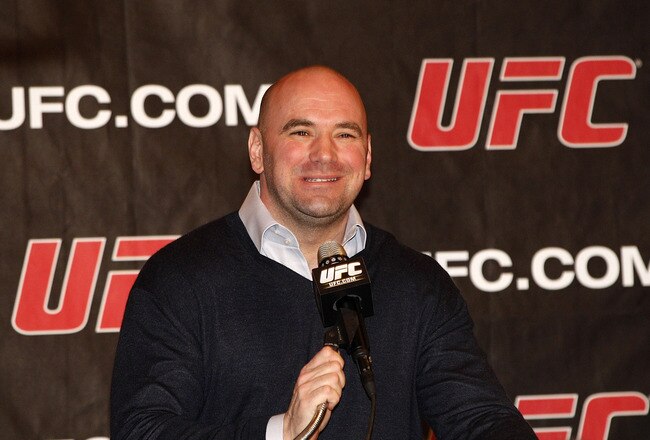 NEW YORK, NY - JANUARY 13:  Dana White, UFC President, speaks during a press conference to announce commitment to bring UFC to Madison Square Garden and New York State at Madison Square Garden on January 13, 2011 in New York City.  (Photo by Michael Cohen/Getty Images)