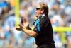 CHARLOTTE, NC - SEPTEMBER 25:  Head coach Jack Del Rio against the Carolina Panthers during their game at Bank of America Stadium on September 25, 2011 in Charlotte, North Carolina.  (Photo by Streeter Lecka/Getty Images)