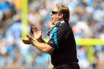 CHARLOTTE, NC - SEPTEMBER 25:  Head coach Jack Del Rio against the Carolina Panthers during their game at Bank of America Stadium on September 25, 2011 in Charlotte, North Carolina.  (Photo by Streeter Lecka/Getty Images)
