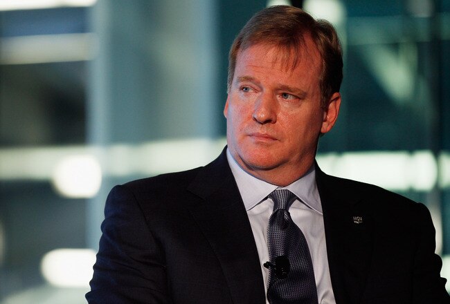 NEW YORK, NY - SEPTEMBER 27:  NFL Commissioner Roger Goodell attends 'Sports Teams for Social Change,' hosted by Beyond Sport United on September 27, 2011 at Yankee Stadium in the Bronx borough of New York City.  (Photo by Mike Stobe/Getty Images)