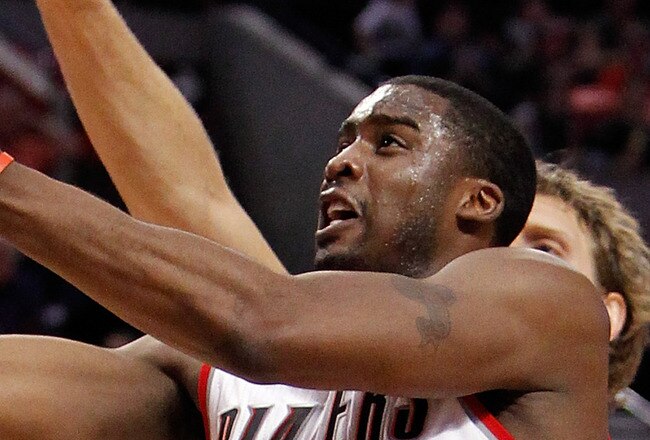 PORTLAND, OR - APRIL 23:  Wesley Matthews #2 of the Portland Trail Blazers lays up the ball against the Dallas Mavericks in Game Four of the Western Conference Quarterfinals in the 2011 NBA Playoffs on April 23, 2011 at the Rose Garden in Portland, Oregon. NOTE TO USER: User expressly acknowledges and agrees that, by downloading and or using this photograph, User is consenting to the terms and conditions of the Getty Images License Agreement.  (Photo by Jonathan Ferrey/Getty Images)