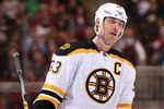 GLENDALE, AZ - DECEMBER 28:  Zdeno Chara #33 of the Boston Bruins during the NHL game against the Phoenix Coyotes at Jobing.com Arena on December 28, 2011 in Glendale, Arizona. The Bruins defeated the Coyotes 2-1 in overtime.  (Photo by Christian Petersen/Getty Images)