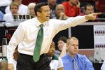 LAS VEGAS, NV - MARCH 10:  Head coach Tim Miles of the Colorado State Rams yells to his players as his team takes on the New Mexico Lobos in a quarterfinal game of the Conoco Mountain West Conference Basketball tournament at the Thomas & Mack Center March 10, 2011 in Las Vegas, Nevada. New Mexico won 67-61.  (Photo by Ethan Miller/Getty Images)
