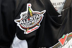 OTTAWA, ON - JANUARY 28:  A view of The All-Star Games logo on a hockey jersey during the Canadian Tire NHL Junior Skills Competition at Rideau Canal Skateway on January 28, 2012 in Ottawa, Ontario, Canada.  (Photo by Christian Petersen/Getty Images)