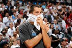 ATLANTA, GA - APRIL 28:  Ryan Anderson #33 of the Orlando Magic reacts in the final seconds of their 84-81 loss to the Atlanta Hawks during Game Six of the Eastern Conference Quarterfinals in the 2011 NBA Playoffs at Philips Arena on April 28, 2011 in Atlanta, Georgia.  NOTE TO USER: User expressly acknowledges and agrees that, by downloading and or using this photograph, User is consenting to the terms and conditions of the Getty Images License Agreement.  (Photo by Kevin C. Cox/Getty Images)