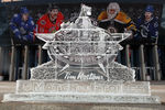 OTTAWA, ON - JANUARY 29:  A general view of the exterior of an ice sculpture seen in front of the arena during the 2012 NHL Tim Hortons NHL All-Star Game at Scotiabank Place on January 29, 2012 in Ottawa, Ontario, Canada.  (Photo by Christian Petersen/Getty Images)