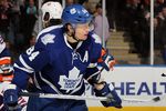 UNIONDALE, NY - JANUARY 24:  Mikhail Grabovski #84 of the Toronto Maple Leafs in action against the New York Islanders on January 24, 2012 at Nassau Coliseum in Uniondale, New York. The Maple Leafs defeated the Islanders 4-3 after overtime.  (Photo by Jim McIsaac/Getty Images)