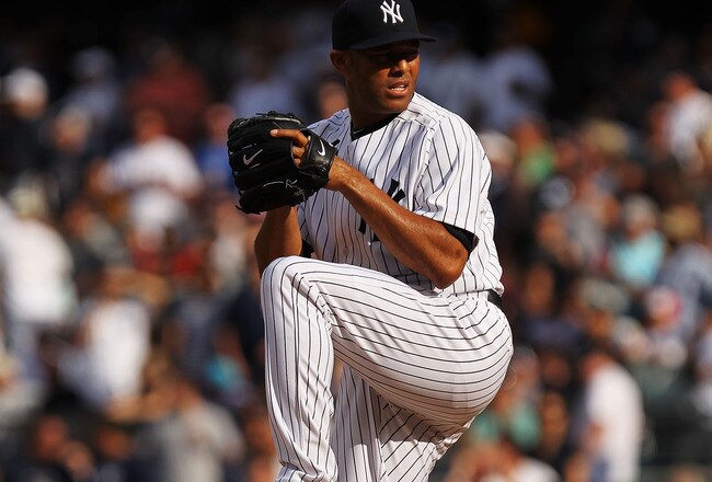 NEW YORK, NY - JUNE 26:  Mariano Rivera #42 of the New York Yankees in action against the Colorado Rockies during their game on June 26, 2011 at Yankee Stadium in the Bronx borough of New York City.  (Photo by Al Bello/Getty Images)