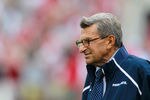 TUSCALOOSA, AL - SEPTEMBER 11:  Head coach Joe Paterno of the Penn State Nittany Lions during warmups before facing the Alabama Crimson Tide at Bryant-Denny Stadium on September 11, 2010 in Tuscaloosa, Alabama.  (Photo by Kevin C. Cox/Getty Images)
