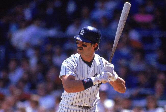 BRONX, NY - 1990:  Don Mattingly #23 of the New York Yankees stands ready at the plate during a 1990 MLB season game at Yankee Stadium in the Bronx, New York.  (Photo by Scott Halleran/Getty Images)
