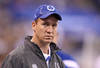 INDIANAPOLIS, IN - NOVEMBER 13:  Peyton Manning of the Indianapolis Colts watches the game action in the Colts 17-3 loss to the Jacksonville Jaguars at Lucas Oil Stadium on November 13, 2011 in Indianapolis, Indiana.  (Photo by Andy Lyons/Getty Images)