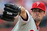 NEW YORK, NY - JULY 16:  Cole Hamels #35 of the Philadelphia Phillies pitches against the New York Mets at Citi Field on July 16, 2011 in the Flushing neighborhood of the Queens borough of New York City.  (Photo by Nick Laham/Getty Images)