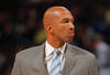 DENVER, CO - JANUARY 09:  Head coach Monty Williams leads the New Orleans Hornets against the Denver Nuggets at the Pepsi Center on January 9, 2012 in Denver, Colorado. The Hornets defeated the Nuggets 94-81. NOTE TO USER: User expressly acknowledges and agrees that, by downloading and or using this photograph, User is consenting to the terms and conditions of the Getty Images License Agreement.  (Photo by Doug Pensinger/Getty Images)