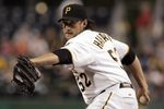 PITTSBURGH, PA - SEPTEMBER 12:  Joel Hanrahan #52 of the Pittsburgh Pirates pitches his thirty seventh save against the St. Louis Cardinals during the game on September 12, 2011 at PNC Park in Pittsburgh, Pennsylvania.  The Pirates defeated the Cardinals 6-5.  (Photo by Justin K. Aller/Getty Images)