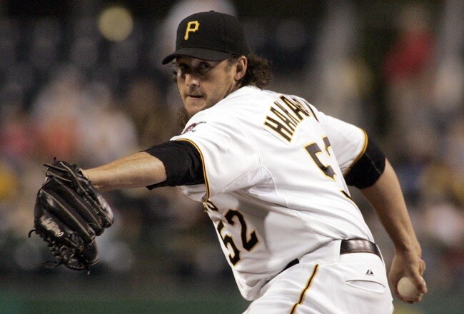 PITTSBURGH, PA - SEPTEMBER 12:  Joel Hanrahan #52 of the Pittsburgh Pirates pitches his thirty seventh save against the St. Louis Cardinals during the game on September 12, 2011 at PNC Park in Pittsburgh, Pennsylvania.  The Pirates defeated the Cardinals 6-5.  (Photo by Justin K. Aller/Getty Images)