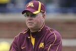 ANN ARBOR, MI - OCTOBER 01:  Head coach Jerry Kill of the Minnesota Golden Gophers watches the pre-game warms ups prior to the start of the game against the Michigan Wolverines at Michigan Stadium on October 1, 2011 in Ann Arbor, Michigan.  (Photo by Leon Halip/Getty Images)