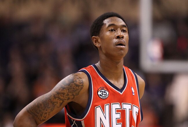 PHOENIX, AZ - JANUARY 13:  MarShon Brooks #9 of the New Jersey Nets in action during the NBA game against the Phoenix Suns at US Airways Center on January 13, 2012 in Phoenix, Arizona. The Nets defeated the Suns 110-103.   NOTE TO USER: User expressly acknowledges and agrees that, by downloading and or using this photograph, User is consenting to the terms and conditions of the Getty Images License Agreement.  (Photo by Christian Petersen/Getty Images)