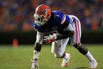 GAINESVILLE, FL - SEPTEMBER 10: Ronald Powell #7 of the Florida Gators lines up during a game against the UAB Blazers at Ben Hill Griffin Stadium on September 10, 2011 in Gainesville, Florida.  (Photo by Sam Greenwood/Getty Images)