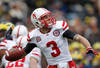 ANN ARBOR, MI - NOVEMBER 19:  Taylor Martinez #3 of the Nebraska Cornhuskers throws a first quarter pass while playing the Michigan Wolverines at Michigan Stadium on November 19, 2011 in Ann Arbor, Michigan. (Photo by Gregory Shamus/Getty Images)
