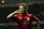 WOLVERHAMPTON, ENGLAND - JANUARY 31:  Dirk Kuyt of Liverpool celebrates his goal during the Barclays Premier League match between Wolverhampton Wanderers and Liverpool at Molineux on January 31, 2012 in Wolverhampton, England.  (Photo by Clive Mason/Getty Images)