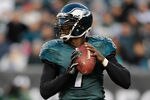 PHILADELPHIA, PA - DECEMBER 18:  Michael Vick #7 of the Philadelphia Eagles drops back for a pass against the New York Jets at Lincoln Financial Field on December 18, 2011 in Philadelphia, Pennsylvania.  (Photo by Patrick McDermott/Getty Images)