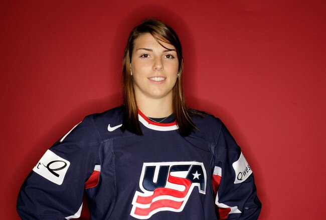 CHICAGO - SEPTEMBER 10:  Ice Hockey player Hilary Knight poses for a portrait during the 2010 U.S. Olympic Team Media Summit at the Palmer House Hilton on September 10, 2009 in Chicago, Illinois.  (Photo by Jamie Squire/Getty Images)
