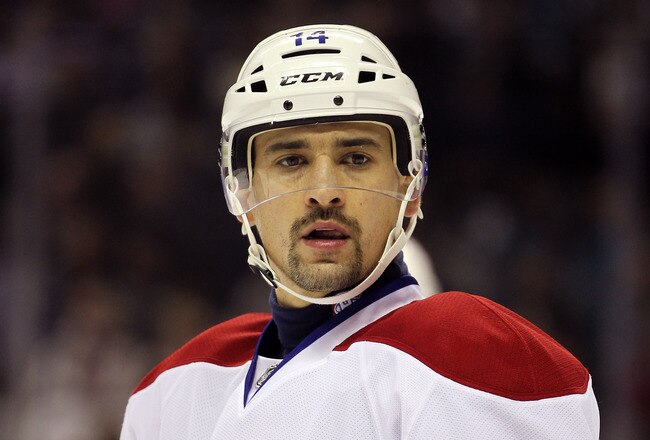 SAN JOSE, CA - DECEMBER 01:  Tomas Plekanec #14 of the Montreal Canadiens in action against the San Jose Sharks at HP Pavilion at San Jose on December 1, 2011 in San Jose, California.  (Photo by Ezra Shaw/Getty Images)