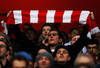 LONDON, ENGLAND - JANUARY 29:  An Arsenal fans supports his team prior to the FA Cup with Budweiser Fourth Round match between Arsenal and Aston Villa at Emirates Stadium on January 29, 2012 in London, England.  (Photo by Paul Gilham/Getty Images)