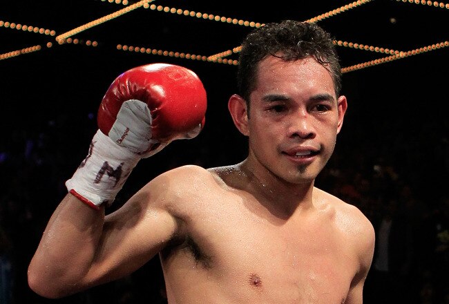 NEW YORK - OCTOBER 22:  Nonito Donaire of the Philippines celebrates defeating Omar Narvaez of Argentina and defending his WBC, WBO World Bantamweight Titles at Madison Square Garden on October 22, 2011 in New York City.  (Photo by Chris Trotman/Getty Images)