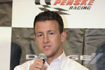 CONCORD, NC - JANUARY 26:  A.J. Allmendinger, driver of the #22 Shell/Pennzoil Dodge, speaks with the media during the 2012 NASCAR Sprint Cup Series Media Tour hosted by Charlotte Motor Speedway on January 26, 2012 in Concord, North Carolina.  (Photo by Jared C. Tilton/Getty Images for NASCAR)