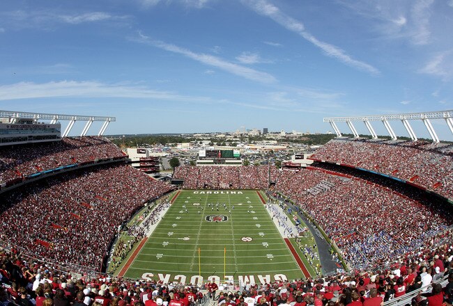 COLUMBIA, SC - OCTOBER 08:  A general view of the Kentucky Wildcats against the South Carolina Gamecocks during their game at Williams-Brice Stadium on October 8, 2011 in Columbia, South Carolina.  (Photo by Streeter Lecka/Getty Images)